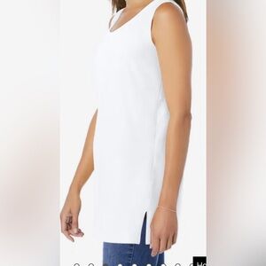 Woman Within Classic White Top